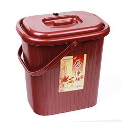 瓷牌茗茶具茶渣桶塑料带盖大号 废茶水垃圾桶茶盘接水排水桶方型