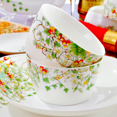 餐具套装56头骨瓷碗碟景德镇陶瓷器特价韩式碗具盘子乔家用厨房