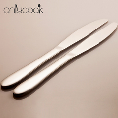 onlycook 不锈钢牛排刀 西餐刀带齿 西餐餐具专用刀具切牛排餐刀