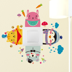 墙贴纸贴画儿童房间卧室幼儿园墙壁装饰开关贴插座创意搞笑贴关灯