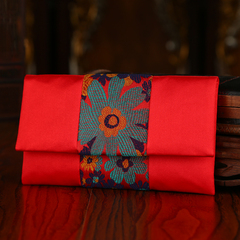 2016新款红包结婚创意利是封丝绸高档红包袋绸缎个性万元布艺横