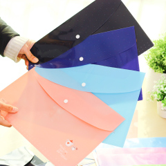 咔巴熊塑料文件袋 韩国创意可爱PVC透明A4资料袋 学生防水试卷袋