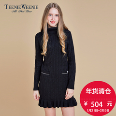 Teenie Weenie小熊2016冬季新品女装连衣裙TTOK64V90Q