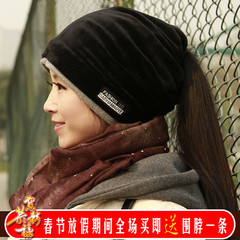 黛莎帽子女秋冬韩版潮包头帽骑车保暖脖套加厚护耳韩国时尚包头帽