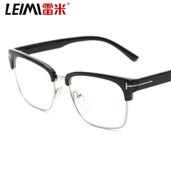 新款眼镜框复古眼镜架可配近视镜韩版半框眼镜男配镜成品平光镜女