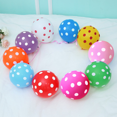 韩版加厚彩色圆点结婚气球免邮儿童氢气球生日派对婚房布置装饰品