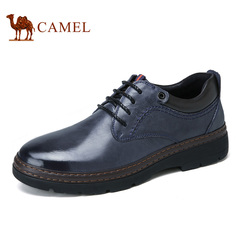 camel骆驼男鞋 时尚复古风舒适日常休闲男士皮鞋