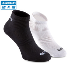 迪卡侬跑步袜子（3双）男女含棉透气排汗防臭舒适运动袜子KALENJI