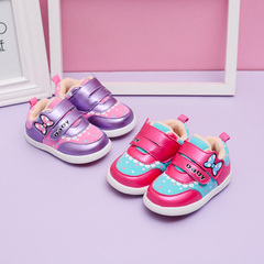 女宝宝学步鞋0-1-3岁婴儿鞋子女童鞋秋冬儿童机能鞋宝宝棉鞋软底