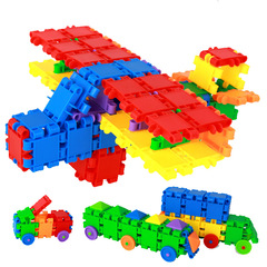 大颗粒塑料积木拼装组合儿童玩具 益智早教方块男孩女孩3-6周岁8