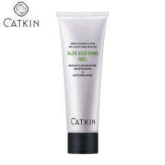 Catkin/卡婷芦荟ㄠ温和眼唇脸部卸妆洁面/保湿补水面膜一瓶两用