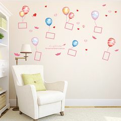 相框气球墙贴纸卧室浪漫家装客厅电视墙背景儿童房相框照片墙贴画
