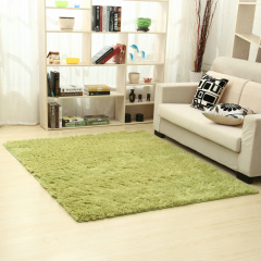 YMR可水洗现代简约丝毛加厚地毯卧室客厅茶几床边毯房间满铺地毯