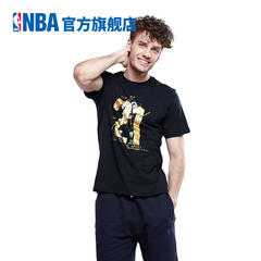 NBA 黑金系列 库里科比詹姆斯球星纪念T恤男篮球运动短袖LW0302AA