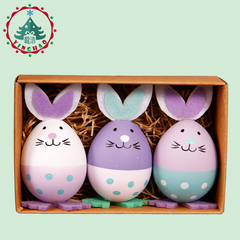盈浩复活节彩蛋儿童可爱小礼物过家家个性塑料小玩具彩绘兔子彩蛋