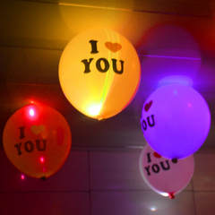 夜光气球生日气球浪漫造型发光气球生日装饰布置婚礼结婚派对气球