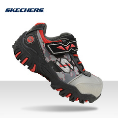 Skechers斯凯奇男童鞋 创意闪灯鞋休闲鞋 个性卡通小童鞋90473.