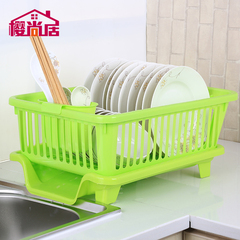 厨房滴水碗架碗碟沥水架 厨房小件用具碗柜厨具置物架 塑料角架