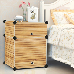 尚一简易床头柜简约现代欧式迷你床边柜组装塑料儿童小收纳柜特价