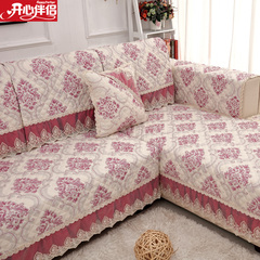 四季蕾丝沙发垫 欧式花边防滑布艺沙发巾简约现代实木沙发罩套