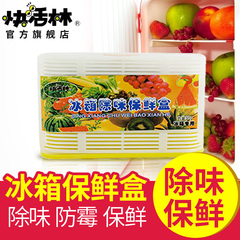 快活林活性炭冰箱除味剂保鲜盒蔬菜水果去异味除味盒除臭盒去味剂