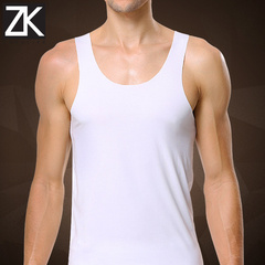 ZK男士背心夏季无袖打底无痕背心 3D立体修身透气兰精莫代尔包邮