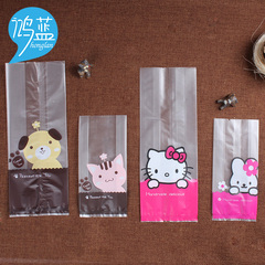 鸿蓝 牛轧糖饼干袋 曲奇卡通礼品袋 小猫烘焙包装袋 10个50个装