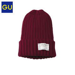 女装 彩色针织帽加厚毛线帽保暖套头针织帽 276542 极优GU