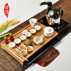 诺得茶具套装 特价整套电热炉竹制茶盘 功夫茶具茶杯茶道茶缘飘香