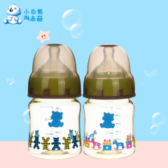 小白熊 宽口径婴儿PPSU奶瓶新生儿用品宝宝塑料奶瓶150ml 09537
