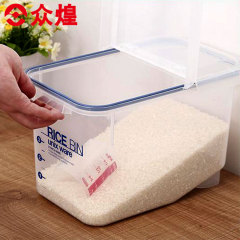 日本进口米桶6KG密封防虫防潮大米面粉杂粮收纳箱塑料透明储米箱