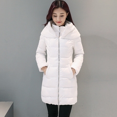 零五七一世家2016冬装新品女装韩版修身加厚保暖中长款羽绒服外套