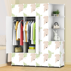 尚一塑料简易衣柜简约现代成人折叠衣橱多功能组装卧室储物柜子