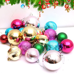 圣诞节装饰品圣诞树礼物儿童吊球光球电镀球吊顶挂饰挂件多多包