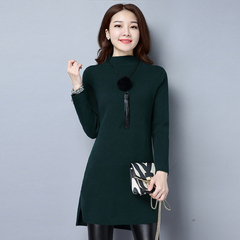 女装冬季2016新款潮韩版毛衣女秋冬装针织衫长袖套头中长款打底衫