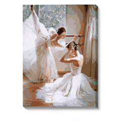【佳彩天颜】diy数字油画客厅卧室人物大幅手绘装饰舞动芭蕾舞