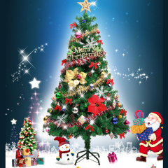 圣诞节装饰品圣诞树套餐1.5米150cm加密豪华彩灯圣诞树圣诞节摆件