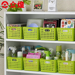 众煌日本进口塑料收纳筐桌面橱柜置物篮整理筐厨房储物篮5个包邮