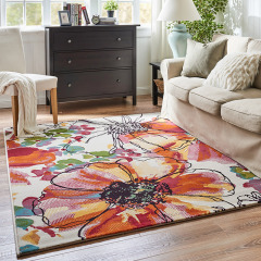 芦苇植物花卉地毯客厅茶几卧室床边长方形现代简约满铺家用地毯