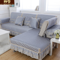 欧式四季沙发垫 夏季田园布艺沙发垫简约现代实木沙发巾罩飘窗垫