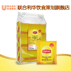 立顿Lipton黄牌精选红茶  纸包独立装80包 160g 纸茶包系列 E80
