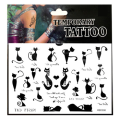 魔法美人防水纹身贴纸 男女通用猫咪纹身贴（猫咪）