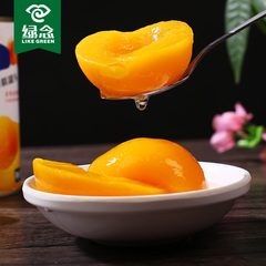 【绿念】新鲜水果罐头黄桃罐头425g*4罐