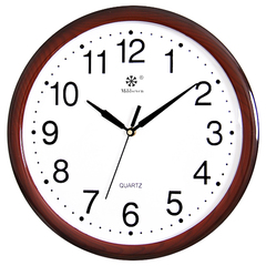 七王星挂钟客厅钟表简约创意圆形电子石英钟家庭静音办公时钟挂表