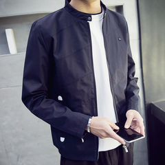 金圣克2016新款秋装外套男青年棒球服韩版修身男士立领夹克衫