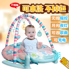 兔妈妈 婴儿脚踏钢琴健身架器0-1岁宝宝音乐游戏毯玩具0-3-12个月