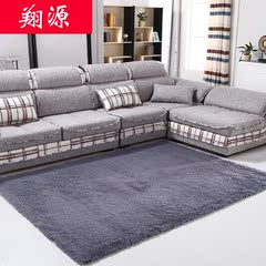 现代加厚丝毛纯色可机洗地毯卧室客厅沙发茶几床边毯 满铺飘窗垫