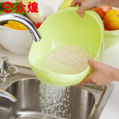 众煌加厚淘米箩厨房洗菜盆沥水篮水果盘果篮果盘洗米筛塑料漏水筐