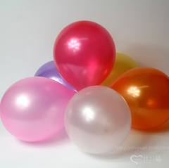 一世缘圆形气球珠光可充氢气球结婚庆新年商场装饰品汽球婚房布置