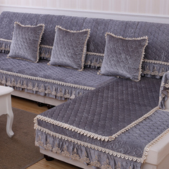 欧式双面沙发垫韩国绒布艺防滑垫四季可用真皮沙发贵妃套巾罩定做